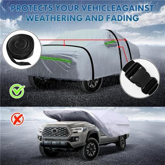 6-Layer Full Car Cover is All-Weather Waterproof, Universal in All - Picture 5 of 7
